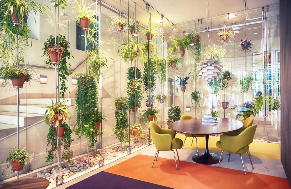 corporate offices foral decoration