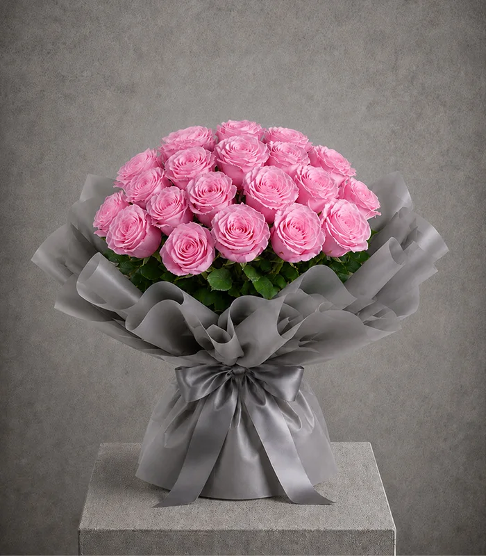 Rosé Elegance (25 Pink Roses)